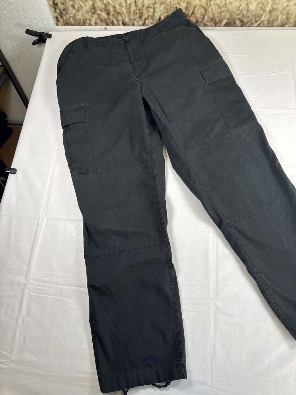 Genuine Gear Men's Tactical BDU Combat Cargo Trousers Black  Large Regular